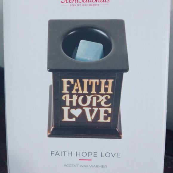 Scentsationals Tin Wall Plugin Warmer Faith Hope Love NIB - Picture 6 of 9